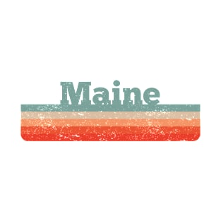 Vintage Maine Distressed Retro 80s 90s T-Shirt