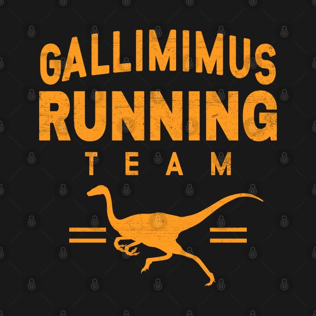 Gallimimus Running Team by NicGrayTees