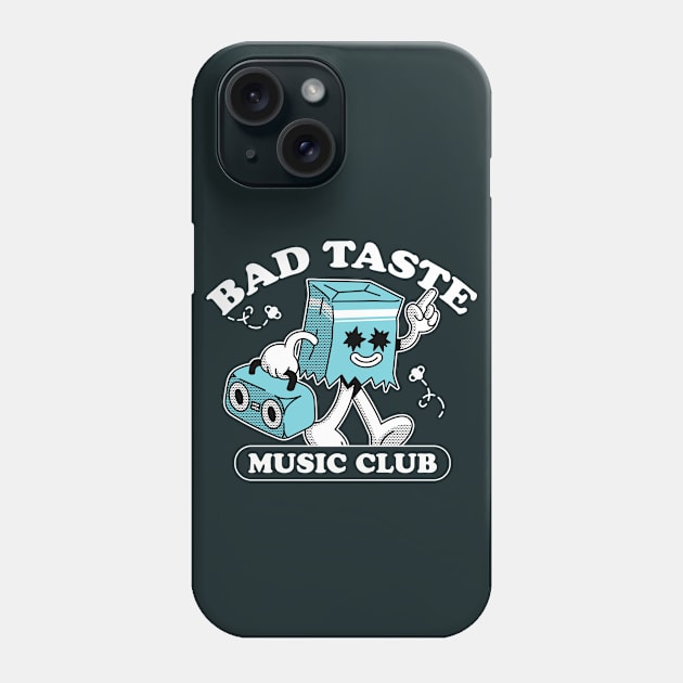 Bad Taste in Music Club // Funny Retro Music Fan Phone Case by SLAG_Creative