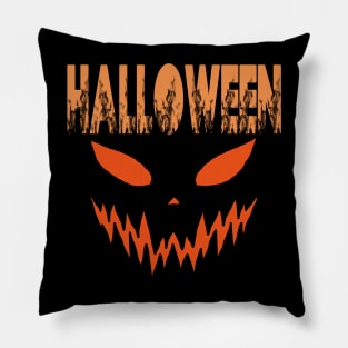 Halloween Pumpkin Pattern Pillow