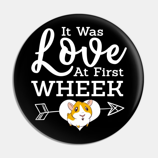 Love At First Wheak Guinea Pig Cavy Roddent Pin by TheTeeBee