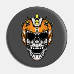 Fantasy Football Skeleton Orange 1 Pin