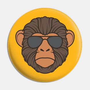 Cool Ape Wearing Sunglasses Pin