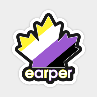 Non-Binary Earper Pride Maple Leaf - Wynonna Earp Magnet