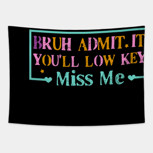 Bye Bruh Happy Last Day Of School Out For Summer, End Of School Year , Summer Break  Kindergarten Graduation Tapestry