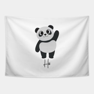 Panda baby saying Hiii Tapestry