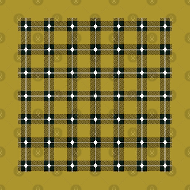 Plaid Gold Diamond Patterns by Cottonbutton