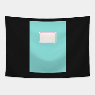 Back to School Cyan Blue Tapestry