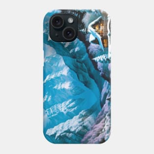 Lovely Little Church in a Snowy Valley Phone Case