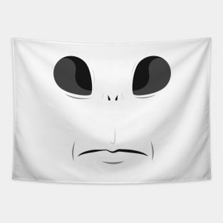 Alien Face Halloween Design Tapestry