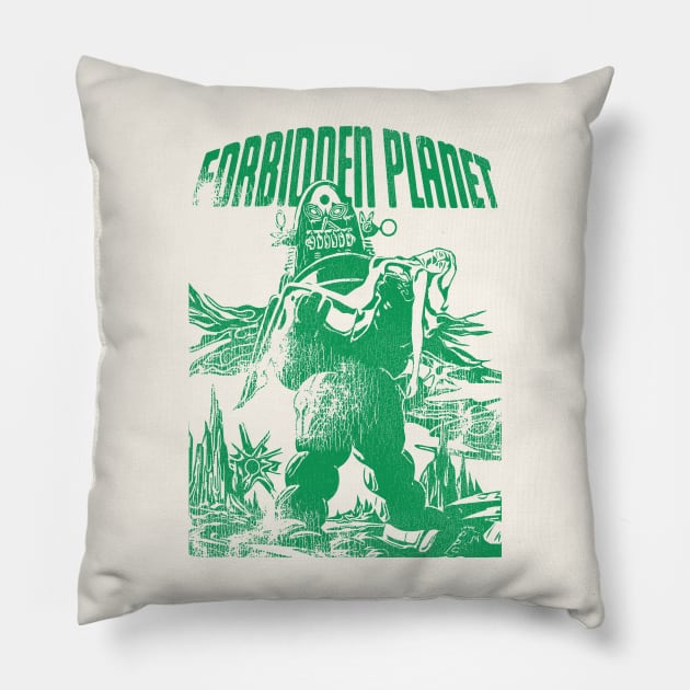 Forbidden Planet / Retro 50s Sci Fi Film Pillow by darklordpug