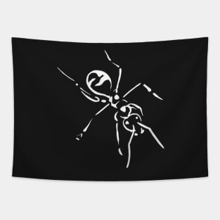 Creepy Ant Black Tapestry