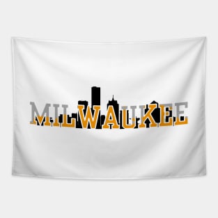 Milwaukee Skyline Tapestry