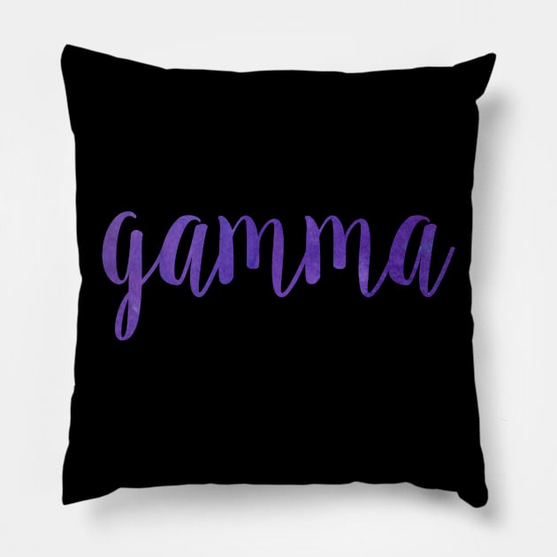 Purple Gamma Pillow by lolosenese