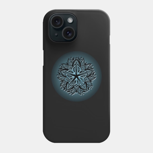 Rochester Mandala (embossed in cools) Phone Case by justteejay