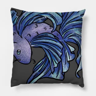 Blue Fish Pillow