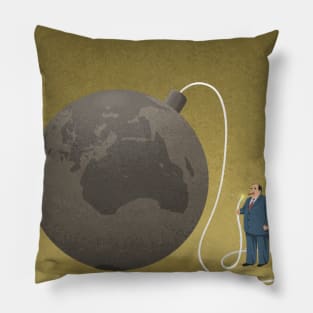 Earth Time Bomb Pillow