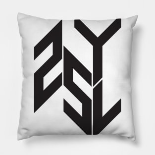 25YL Black Logo Pillow