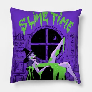 slime time witch Pillow