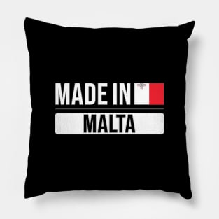 Made In Malta - Gift for Maltese With Roots From Malta Pillow