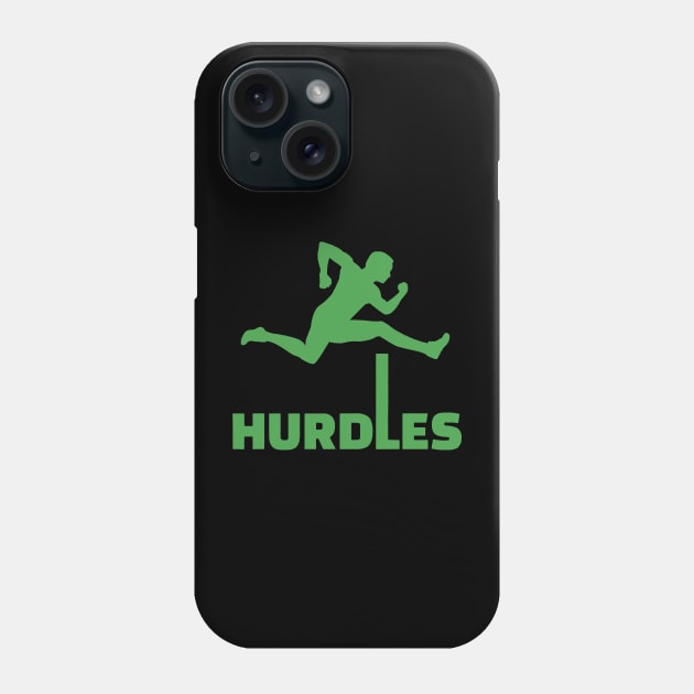 HURDLES green Phone Case by Athletics Inc