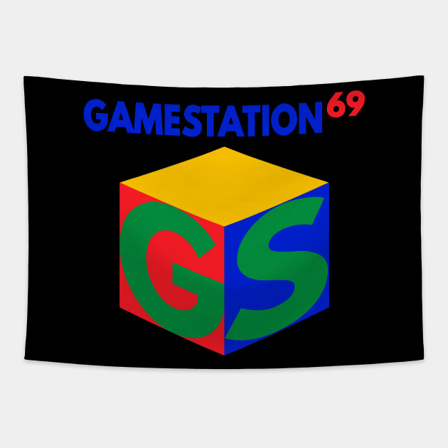 GameStation 69 Video Game System 90's 2000's Knock Off Brand Logo Parody  (Version 2) - Video Game - Pin