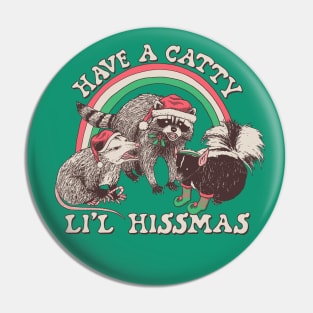 Catty Li'l Hissmas Pin