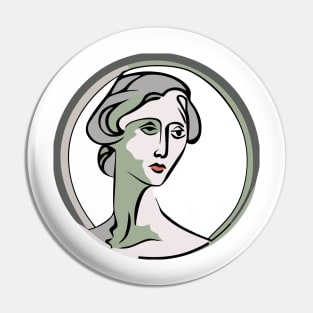 Woman in cubism style art Pin