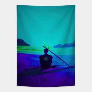 Green Surf Tapestry