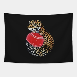 Leopard Gecko Christmas Tapestry