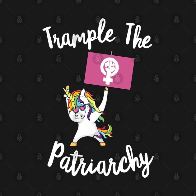 Feminist Unicorn Trample The Patriarchy Activist Flag Resist by Shirtsurf