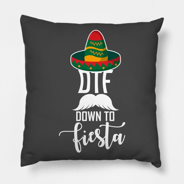 Cinco De Mayo Fiesta Pillow by Civron