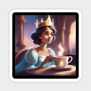 Princess & coffee Magnet