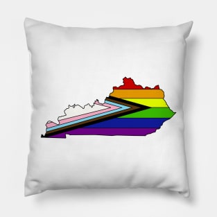 progress pride flag - Kentucky Pillow