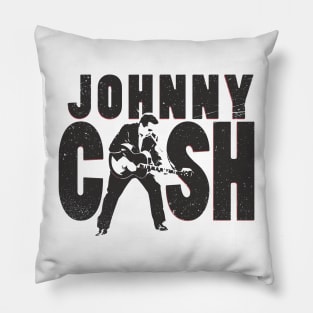 Johnny Cash Logo Vintage Pillow