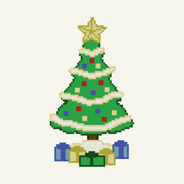 Video Game Style Christmas Tree by WarriorWoman