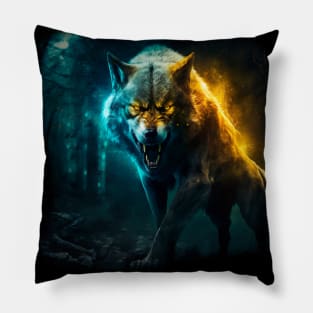 Ghost Wolf Pillow