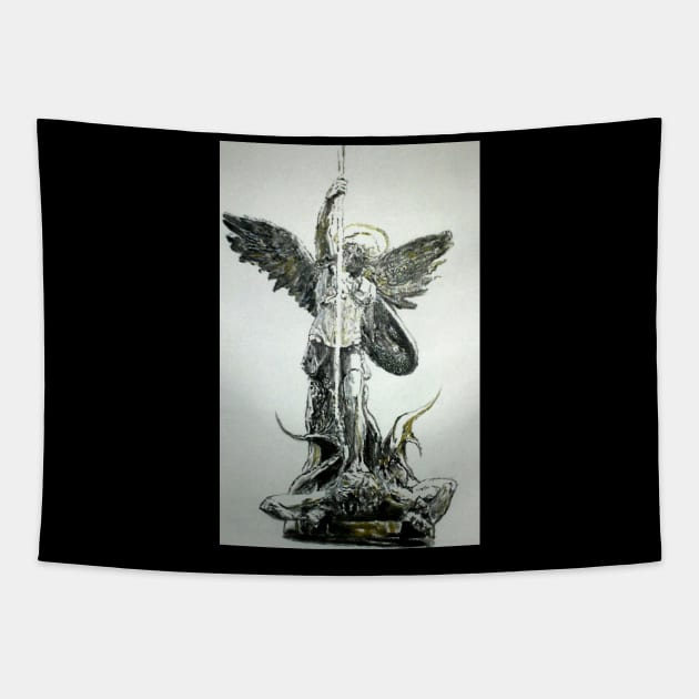 Archangel Tapestry by Mike Nesloney Art