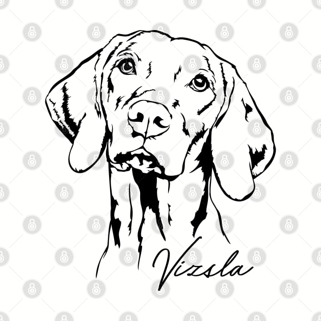 Hungarian Vizsla dog lover portrait by wilsigns