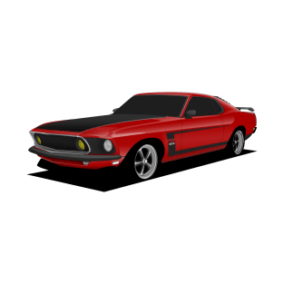 Red Ford Mustang T-Shirt