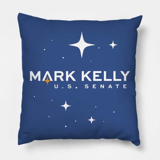 Vote Mark Kelly U.S Senate 2022 Election Arizona Pillow by BlueWaveTshirts