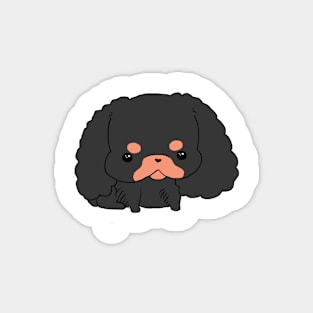 Kawaii Cavalier King Charles spaniel - Black and Tan Magnet