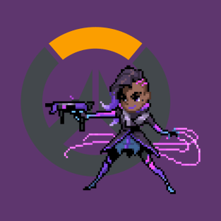 Overwatch - 16-Bit Sombra W/ Logo T-Shirt