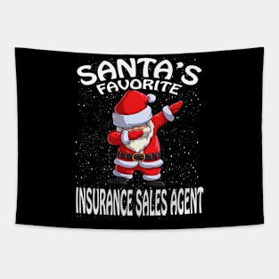 Santas Favorite Insurance Sales Agent Christmas Tapestry