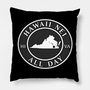 Roots Hawaii and Virginia by Hawaii Nei All Day Pillow