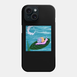 Snail Over Water Phone Case