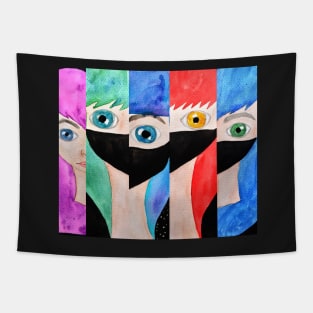 Ninja Girls Tapestry