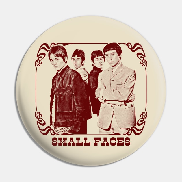 Small Faces / Original Retro Fan Design Pin by DankFutura