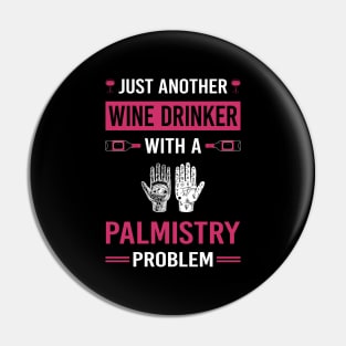 Wine Drinker Palmistry Palmist Palm Reading Reader Fortune Telling Teller Pin