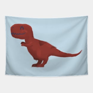 T-Rex - Cute Prehistoric Dinosaur cartoon Illustration Tapestry